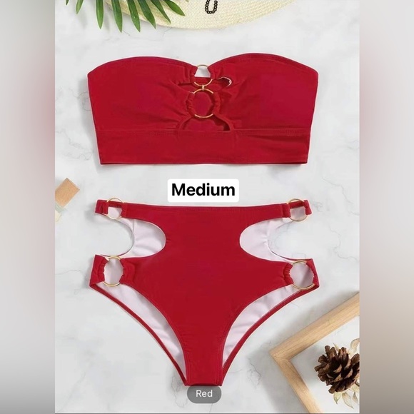 2-Piece Tube Top Bathing Suit - Picture 2 of 5